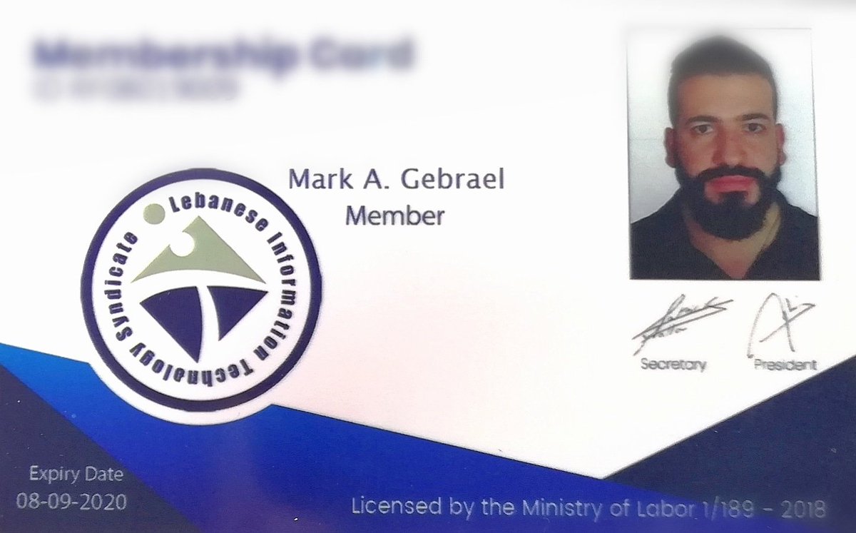 Mgebraell's tweet image. Officially Member at Lebanese IT Syndicate