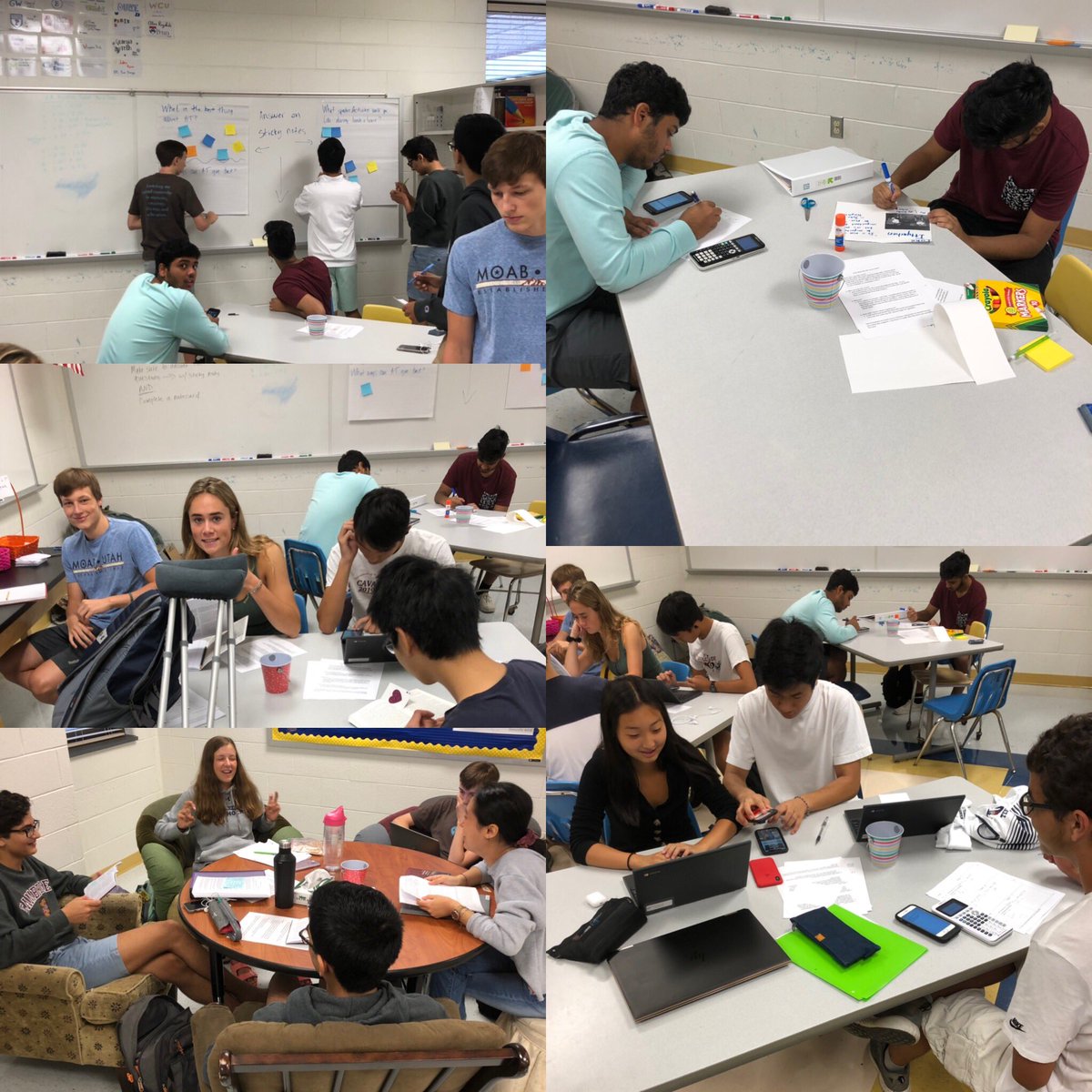 mag_hunt20's tweet photo. Already working hard on Day 2! I love the conversations Iβm hearing and I π these students! #UHSAT #WhoDoUServe #GiveBack2U https://t.co/PI7l7SgQRe