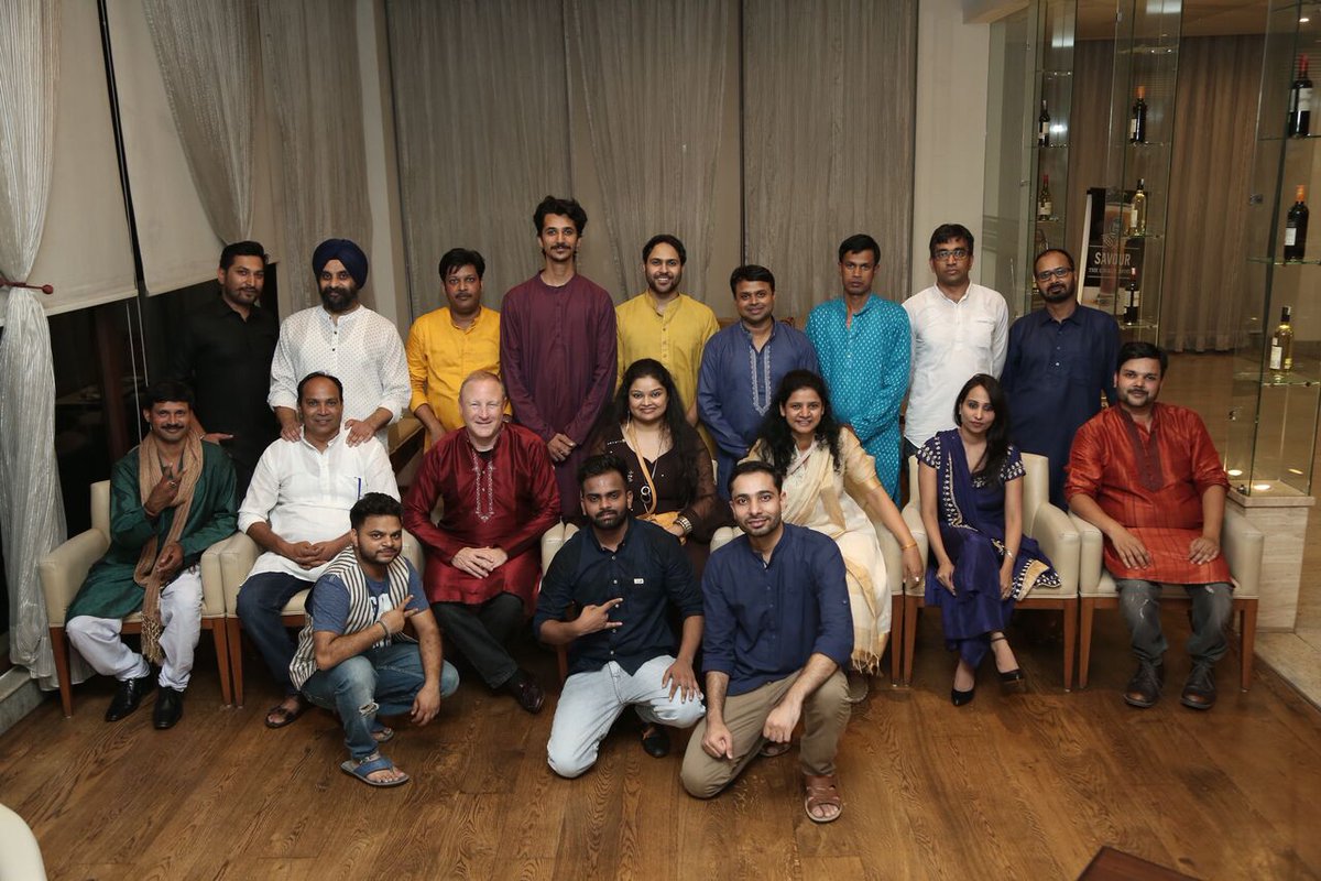 CPR_Paul's tweet image. David Blotnick &amp;amp; Consult PR&apos;s India team donned their traditional Indian wear &amp;amp; shared a meal at Four Points by Sheraton. The meeting allowed team members to finally meet each other in person &amp;amp; the connection between everyone was incredible! #ConsultPR #Webdevelopmentteam