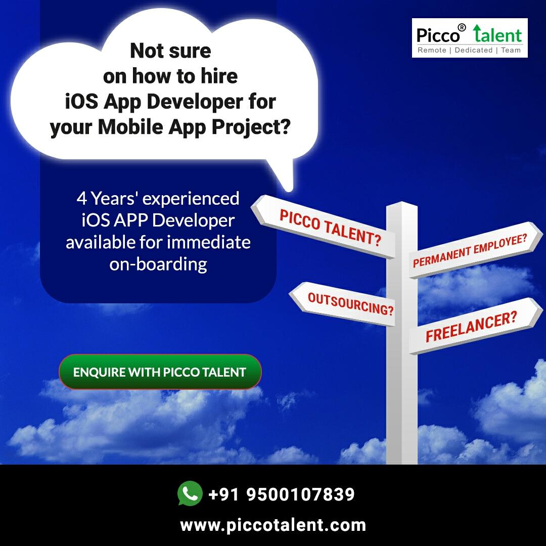 TalentPicco's tweet image. Confused and not able to make a hiring decision for your Mobile App Development Project? 
Call or WhatsApp - +91 9500107839 or  visit piccotalent.com #hire_remote #angular_developers #node_developers  #ios_app_developer #hybrid_app_developer #ionic_app_developer