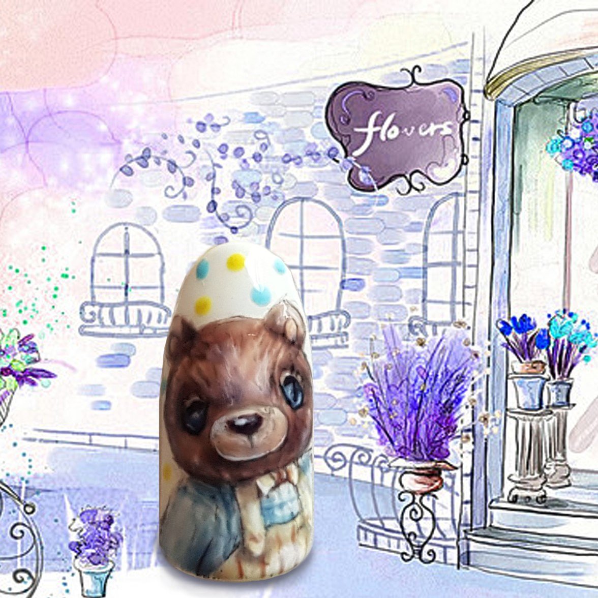 BNailMaster's tweet image. New handpainted nail art! Video tutorial + Step by step photos only for $1.99 You  can learn painting online 💜💜💜