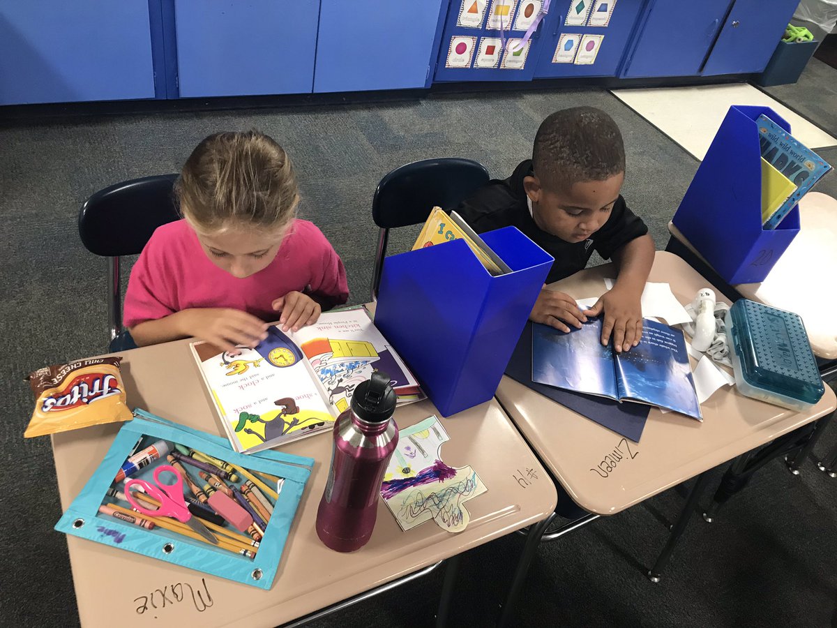 PboroElementary's tweet photo. 🐼#PandaReaders already have full book bins 📚!! #StaminaReading https://t.co/974ePstPrk