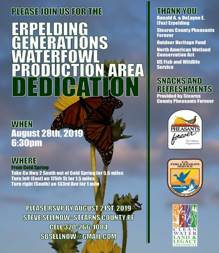pheasants4ever's tweet photo. . #PublicLandCreator - Join us as we open up more public land to all Minnesotans tomorrow night with @USFWS @USFWSMidwest #LegacyAmendment #TheHabitatOrganization #minnesota https://t.co/7OqC6OhRdZ