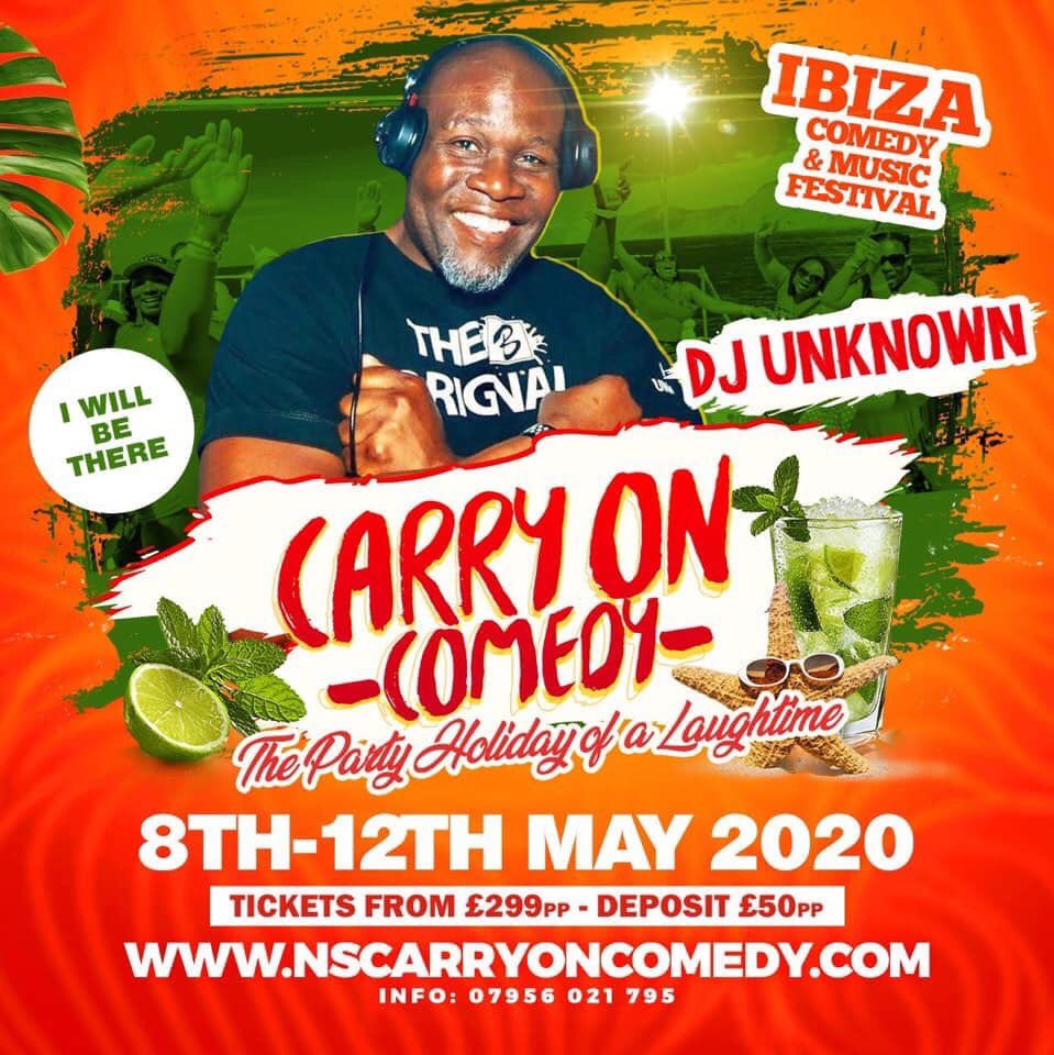 simplysoulnet's tweet photo. Book now #comedy #comedyshow #comedian #tickets #sellingfast
#djlife #simplysoul #2020 #events #Ibiza #djunknownuk go on #Website ASAP or ring number and #quote Dj Unknowm simply soul ✈️💥✈️ https://t.co/BGGKdpkxB2