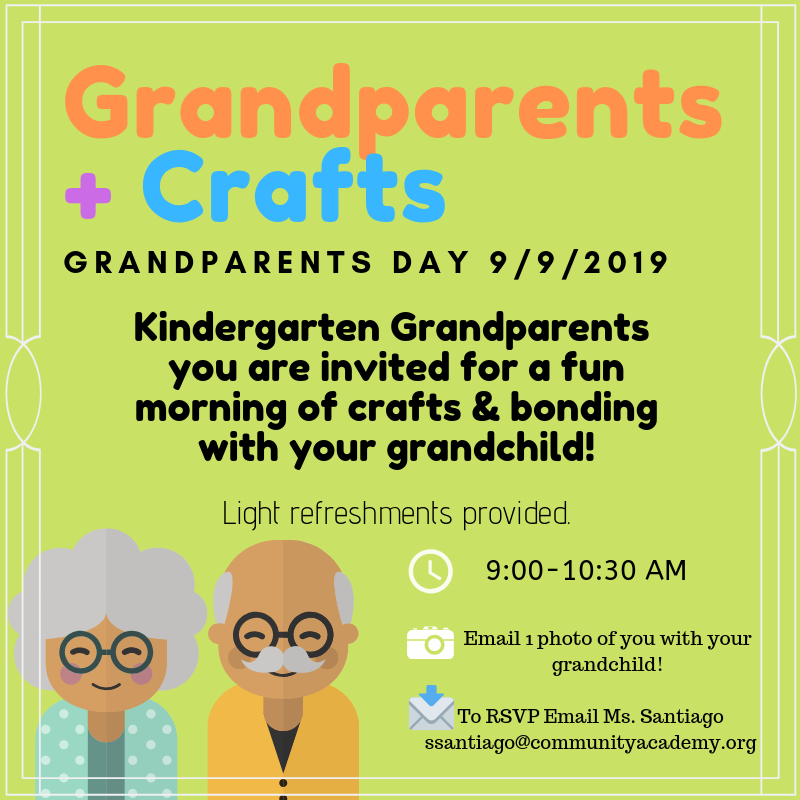 CAPnewswire's tweet photo. #CAPfamily Grandparents + Crafts: Grandparents Day. Kindergarten Grandparents come enjoy a fun morning of crafts with your grandchild. Light refreshments provided. See flyers below ! https://t.co/LEMtyB0kBq