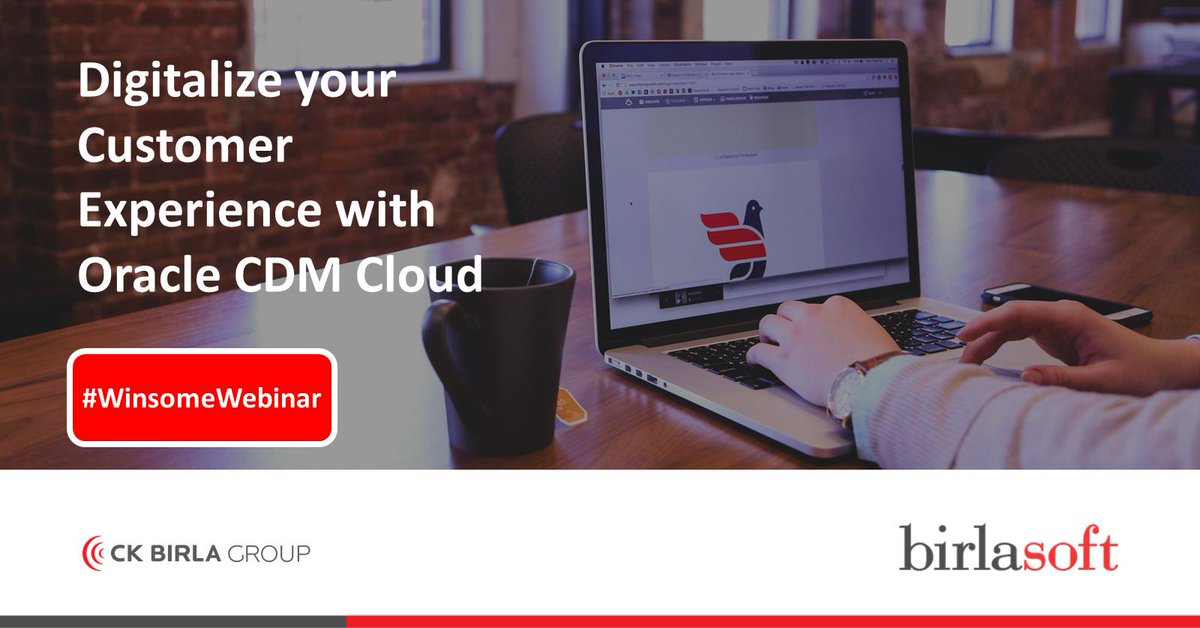 birlasoft's tweet photo. #WinsomeWebinar | #mustattend | Join Deepak Gupta next month for this session, and learn how to get a 360 degree view of #customerinformation with @Oracle Customer Data Management. Register in the link. https://t.co/LMyyJlsiJ1
#Oracle #OracleCDMCloud @OracleCloud https://t.co/TBKIxWWfeK