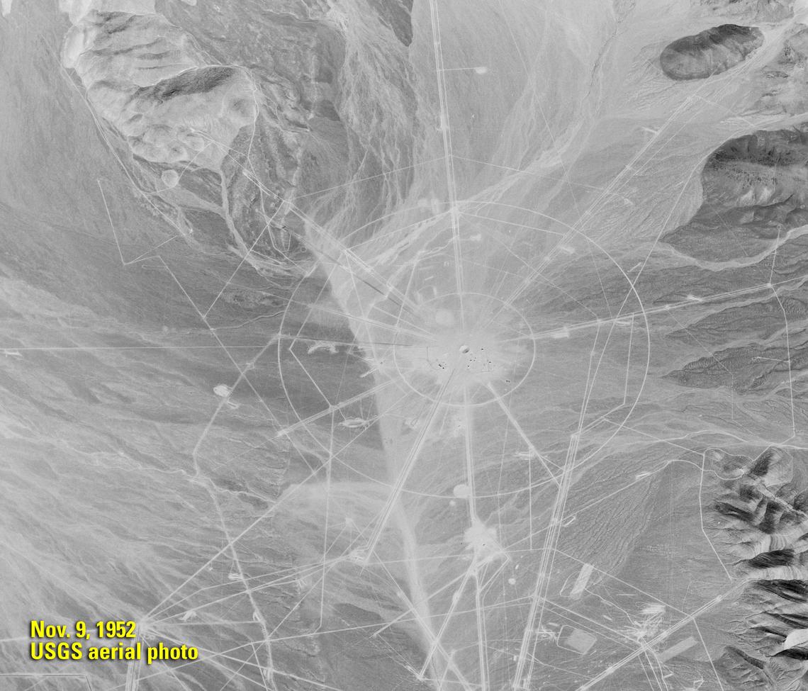 Usgs On Twitter Cold War Craters Yucca Flat Nv 1952 Vs 1966 Https T Co Gs7g3uutqx