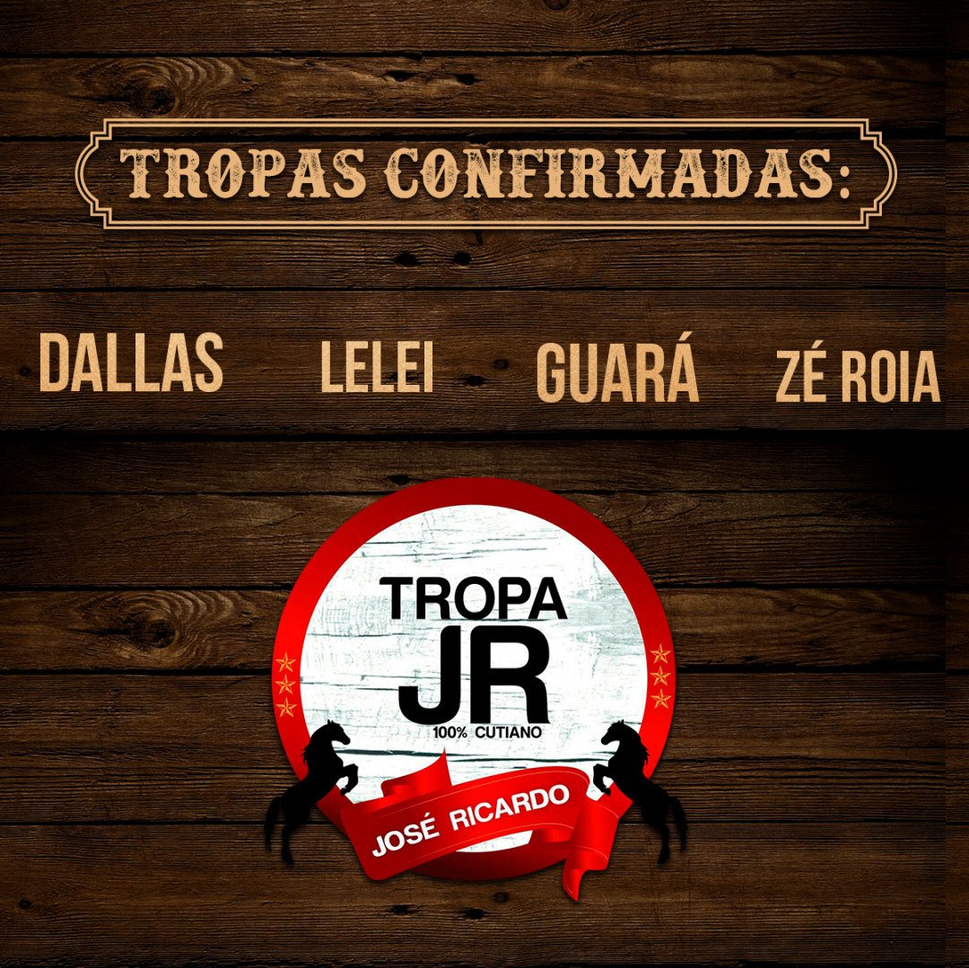 EugenioJose's tweet image. #eREPOST @expoclaudio
Tropas confirmadas 🤠😉#Expoclaudio2019 #CircuitoBrahma #LucsPromoções #Exposição #Cláudio #MinasGerais #camaroteempresarial #acessoparque