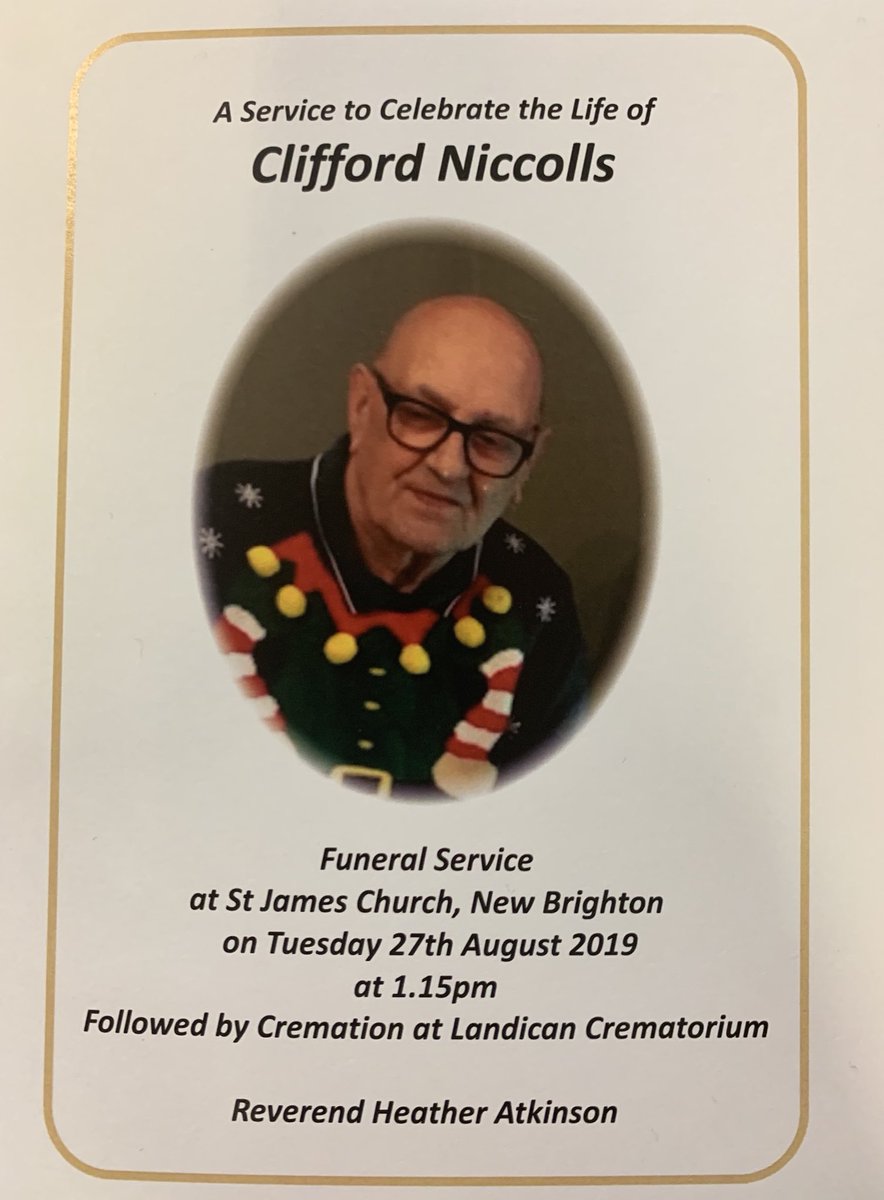 danieldaviesRPL's tweet image. We have just been to Cliffs funeral today. Cliff was an ex publican who ran 3 different pubs around Merseyside. When he retired he lived in #NewBrighton we had breakfast regularly at the cafe and he was a regular at our James Atherton pub - and we r honoured to host his wake. 🙏🏻