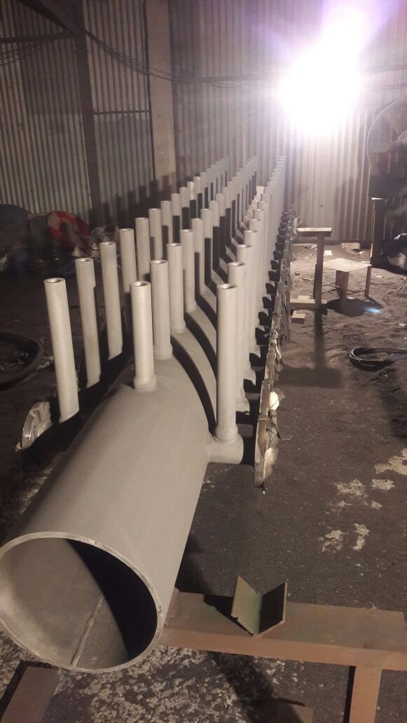 Thermal Spray HVOF Coated Pipes. 86WC10Co4Cr #ThermalSpray #HVOF