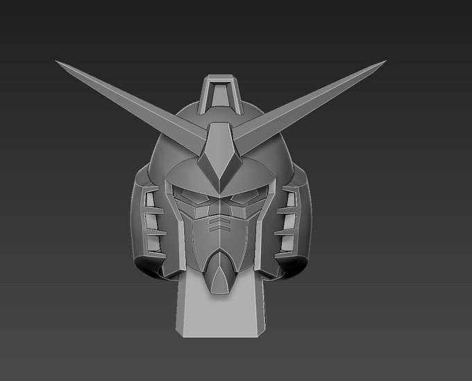 人生で初めてガンダムの頭作りました!プラモ久しぶりに作ろうと思ったら頭だけ以前作ってて昼間に探したけど見つからなくて新しいプラモ買おうと思ったけど自分で作った方が早いかなって思って作り始めたら夜でした・・・早くスジボリとかディテールいれたい所( ^)o(^ ) 