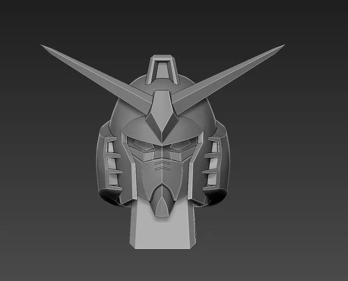 人生で初めてガンダムの頭作りました!プラモ久しぶりに作ろうと思ったら頭だけ以前作ってて昼間に探したけど見つからなくて新しいプラモ買おうと思ったけど自分で作った方が早いかなって思って作り始めたら夜でした・・・早くスジボリとかディテールいれたい所( ^)o(^ ) 