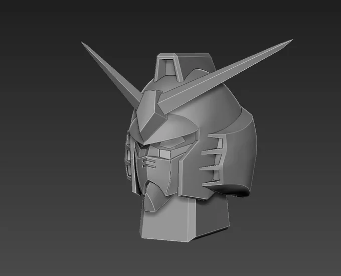 人生で初めてガンダムの頭作りました!プラモ久しぶりに作ろうと思ったら頭だけ以前作ってて昼間に探したけど見つからなくて新しいプラモ買おうと思ったけど自分で作った方が早いかなって思って作り始めたら夜でした・・・早くスジボリとかディテールいれたい所( ^)o(^ ) 