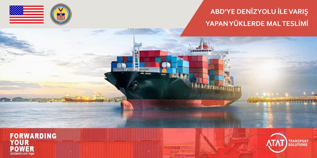 ABD’YE DENİZYOLU İLE VARIŞ YAPAN YÜKLERDE MAL TESLİMİ
ABD, denizyolu ile varış yapan yüklerin tesliminde farklı kurallar uygulayan ülkelerden biridir.
Yazının devamı için: atattransport.com/abdye-denizyol…