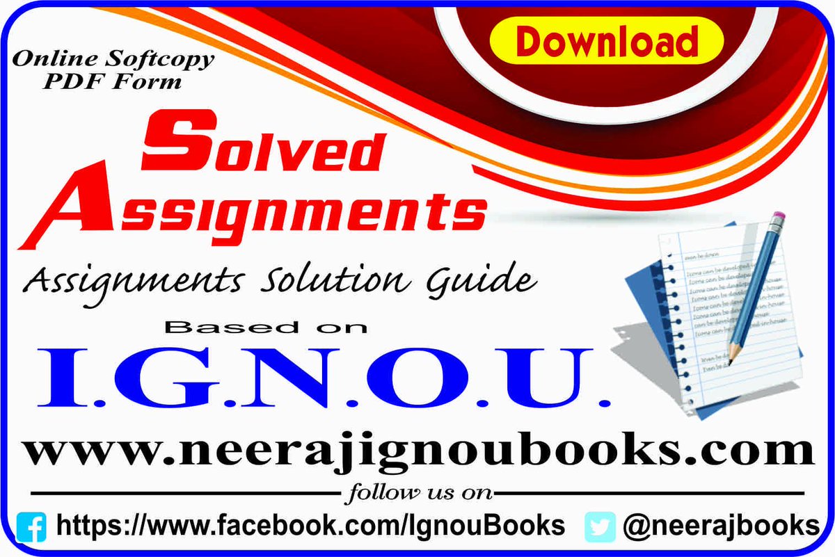 neerajbooks's tweet photo. #IGNOUGuides #IGNOUStudens #IGNOUSamplePapers #IGNOUQuestionPapers #IGNOUQuestionBank #SolvedIGNOUAssignments #IGNOUAssignments #IGNOU #NeerajIGNOUBooks https://t.co/hShLs9xQ10
https://t.co/hrFNH0horl https://t.co/B0FIbIq99l