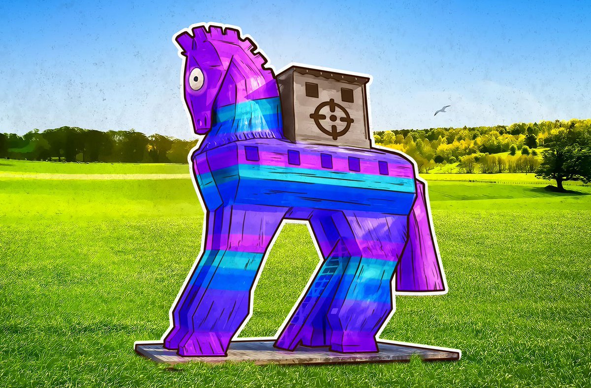 ukmethodmedia's tweet photo. Syrk #ransomware is out, disguised as a #Fortnite cheat pack. https://t.co/ZJd0lXrXQI https://t.co/EiANTp1kEQ