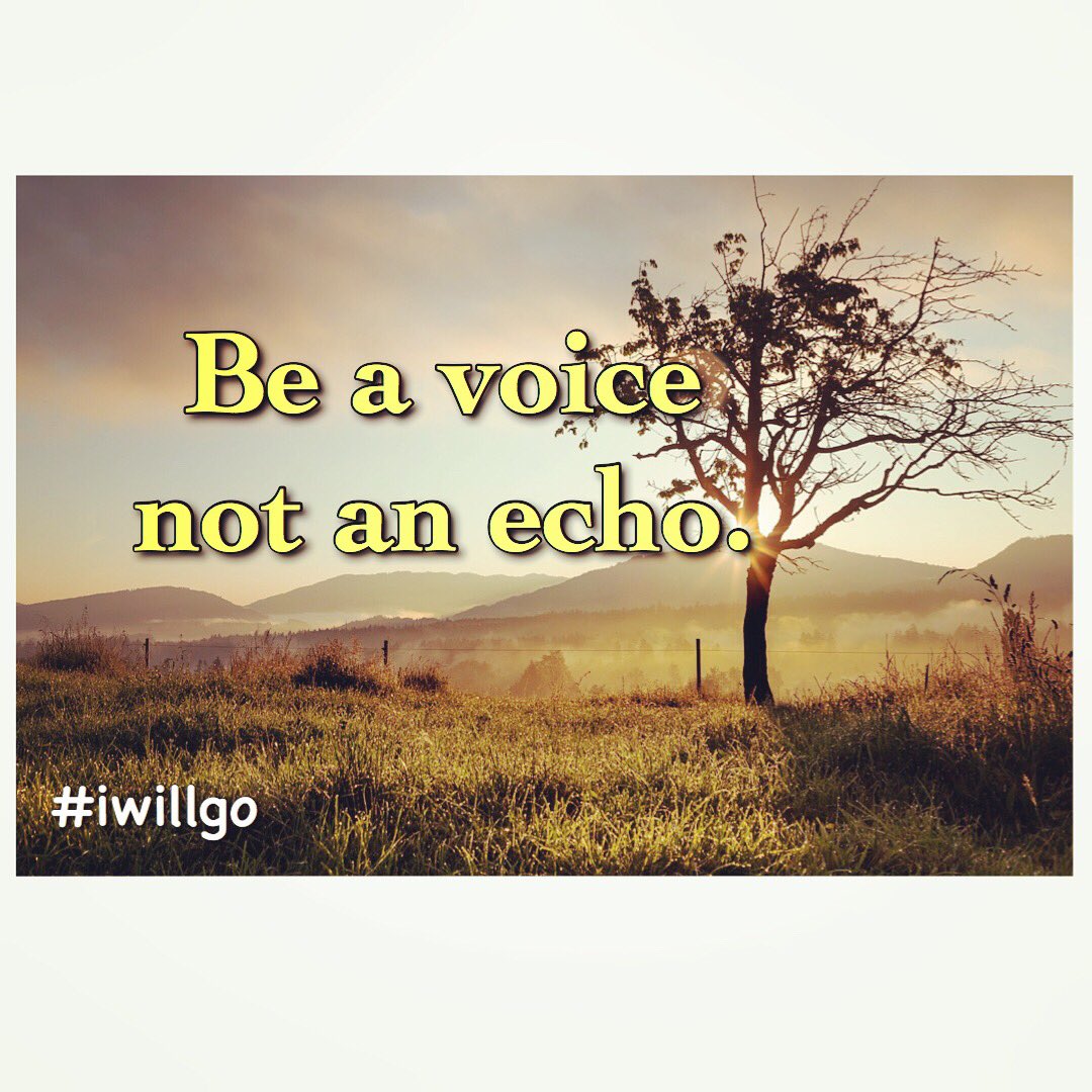 iwillgo__'s tweet photo. Be a voice not an echo.  #iwillgo #iamfazil #lifequotes #quotes #inspiringquotes #travel #traveler #traveller #dreamer #dreamchaser https://t.co/q9vt4Xsm1M