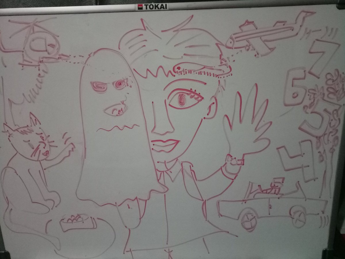 Ceritanya ada anak namanya giban, main hantu hantuan, ngga sadar ada ulat di pelipisnya, ulatnya ditembak sama pesawat, hantunya ditembak sana helikopter... Kucingnya ketawa,,