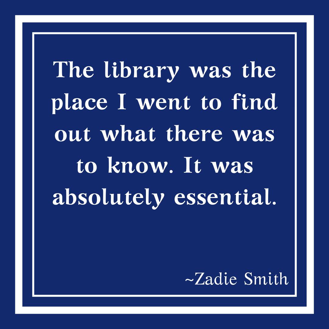 LUofPALibrary's tweet photo. Start the semester off on the right foot.  Spend time in the library! #lhml #zadiesmith https://t.co/qGgnBtMt0M