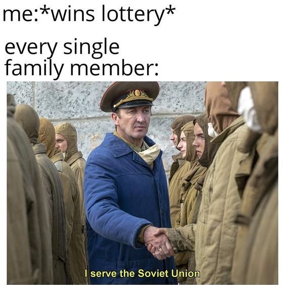 Its_Meme_Kream's tweet photo. That would be me if i ever did the lottery  🇷🇺🏴󠁧󠁢󠁥󠁮󠁧󠁿
#Soviet #lottery #memesdaily #Memes #Russia #hilarious https://t.co/l263FCmFYr