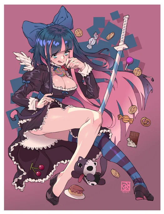 Stocking Anarchy fan art🧦 winner of this month's SFW poll on Patreon ! https://t.co/BPqOmZkxn3 