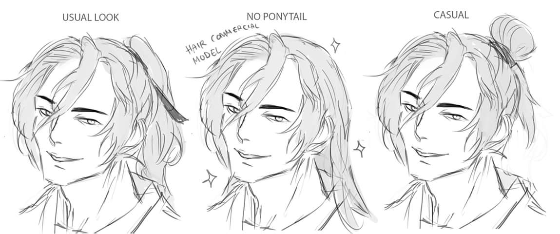 I reused this dude character design for Demitassé
He was originally a touken ranbu fan OC, gijinka of Wo Dao
