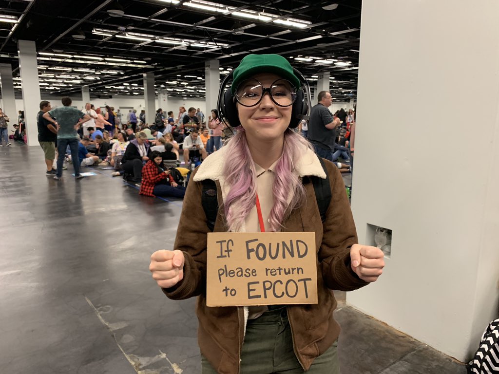 laughingplace's tweet photo. Buzzy has been found at #D23Expo waiting to find out if there will be an Epcot to return to. https://t.co/mZE7hwGO8S