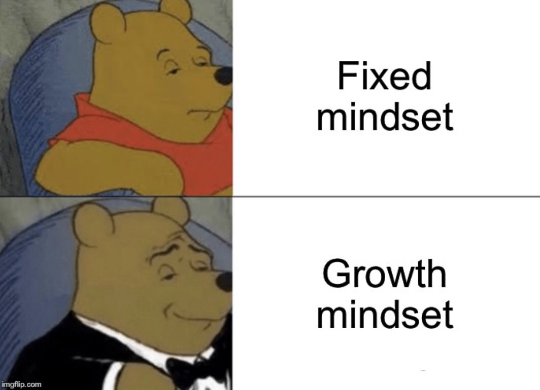 Tuxedo Winnie the Pooh says it’s ok if you don’t understand YET  #growthmindset (6/X)