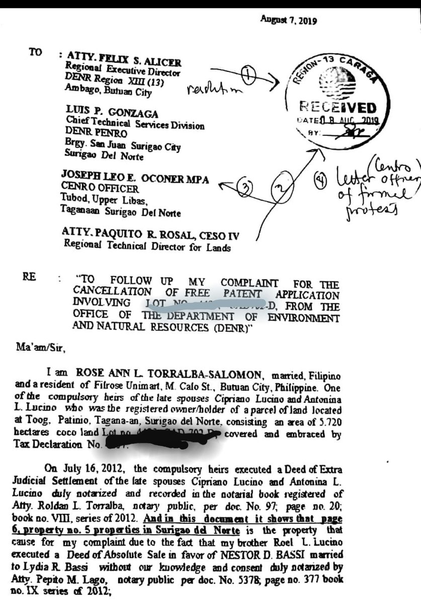 FerdiLucino's tweet photo. @DENROfficial confusing Surigao PENRO formal protest letter https://t.co/prSk5L5a18