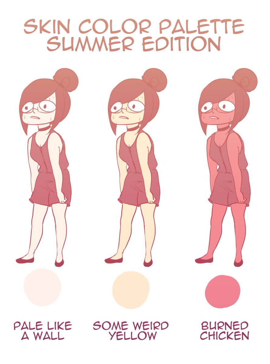 KaitoKuraiko's tweet photo. I don't get a nice tan, I either die or look weird there is no in-between!

READ DA WUT HERE
► Tapas: https://t.co/RlETT6iPA4 
► Webtoons: https://t.co/47RfcktUm0 
 
#dawut #webtoon #dawutcomic #webcomic #comedy #funny #summertan #burnedchicken #skincolors #summercolors #funny https://t.co/cSbKqbPuFC