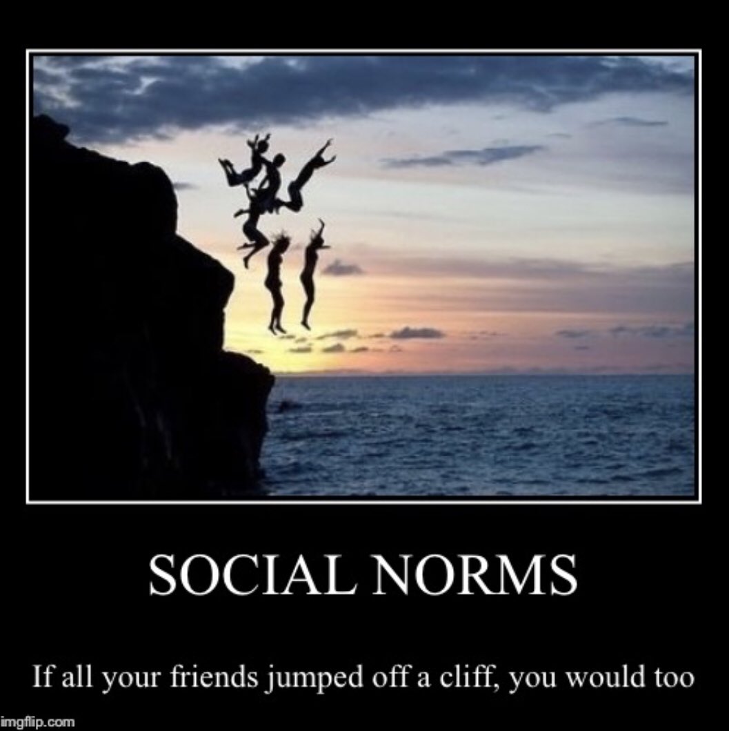 Yes, I’ve been cocking up the numbering. It’s almost like I don’t have unlimited cognitive resources... here’s Demotivational Poster on  #socialnorms (10/X)