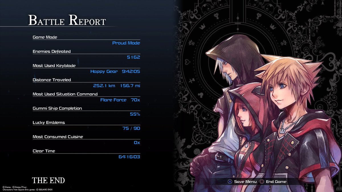 shalymonster's tweet photo. I was only gonna play for a bit, but unintentionally beat the game at a measly 48% T_T
#completionistproblems #kh3 https://t.co/s0vLY7QqJB