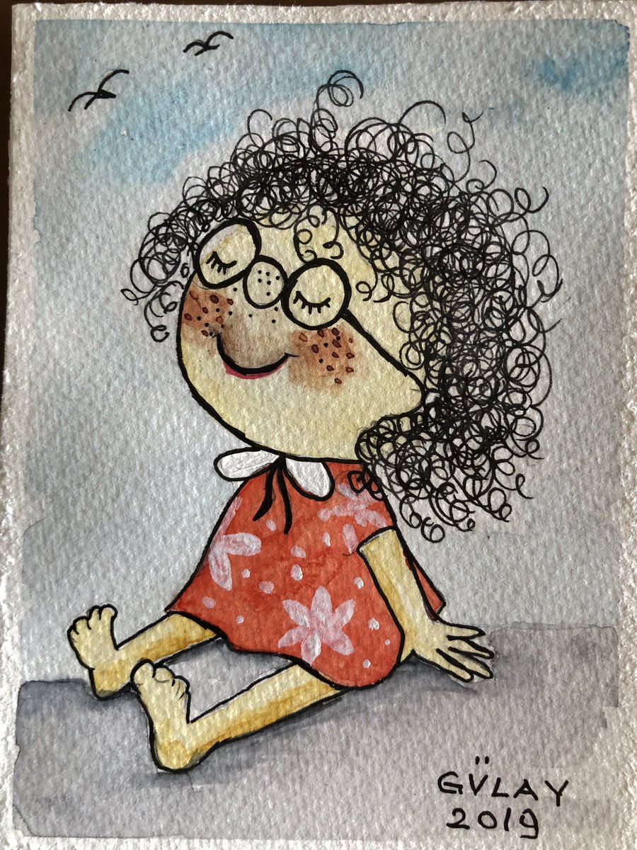 Kıvırcık Raziye..🌹🌙
Suluboya çalışmam..❤️❤️ #suluboya #sanat #watercolor #resim
