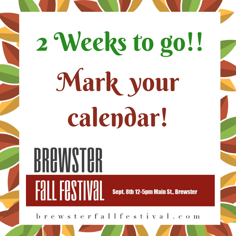 Enjoy the last few weeks of summer 😎Mark your calendar for September 8 noon - 5pm for the  🍂#BrewsterFallFestival 🍁 
 @culturalartsco⠀
#BFFNY2019 #FamilyFriendly #Fun #BrewsterSpirit #OldFashionFun #VOBFUN #Brewster #BrewsterNY #PutnamCounty #FreeEvent