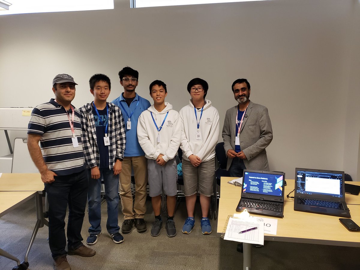 ehsaneskandarim's tweet photo. Judge time with the amazing people at  #HT62019 @HackThe6ix with @Vivek_Patel_PBI

Team 40: OmniCal
With August Lin, Dereck Tu, Harit Kapadia, and Larry Yuan

 and the great @microsoftcanada staff #mvpbuzz  @Azure
@msdevCA https://t.co/SeulcuCudd
