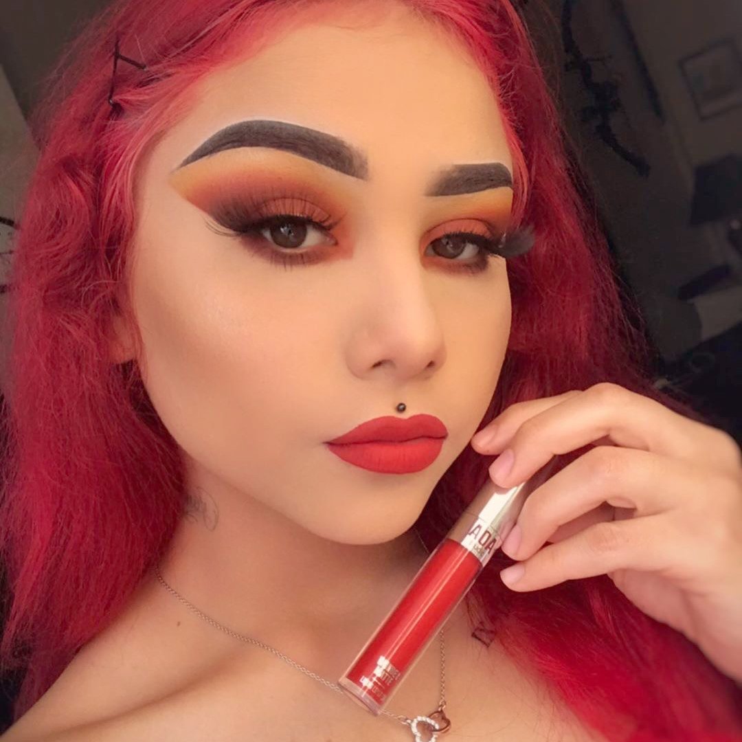 shopmissa's tweet photo. So we're officially #obsessed with @rosa_de_la_pena wearing our $1 #wondermatte in #obsessed.🥀 https://t.co/1QyUQGlSEf