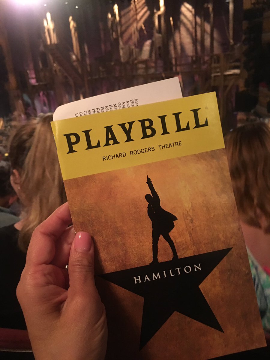 margieacsa's tweet photo. Yesterday we finally got to see Hamilton. Brilliant!!! And I am so grateful to my husband Tom for the chance to watch it NYC. We ordered a lattรฉ at intermission & got a souvenir cup too! #weekendsweremadeforfun https://t.co/dpy79pAEwD