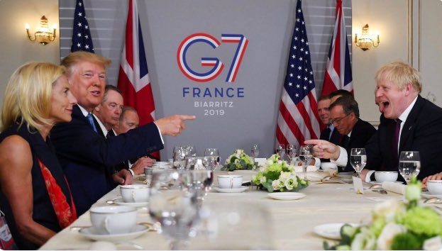 DaddioJKF's tweet photo. Heard at the G7: “Pull my finger!”
#ClownConference
#SundayMorning
#G7 https://t.co/JOie2ktfxo