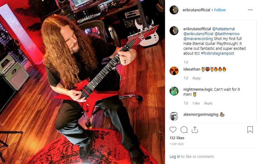 The first full Hate Eternal guitar play through is coming. Stay tuned.

...and Rutan is on IG now.  @ ErikRutanOfficial

#hateeternal #erikrutan #deathmetal