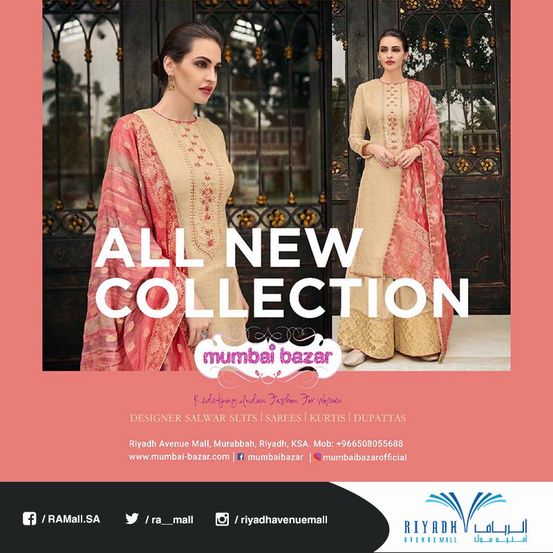 ra__mall's tweet image. Shop a stunning new collection of designer wear at Mumbai Bazar in Riyadh Avenue Mall!
#RiyadhAvenueMall #MumbaiBazaar #InKSA #Shoppingmall #RAMall #RAMallLifestyle
تسوق من مجموعة متميزة من الألبسة الرائعة لدى مومباي بازار في الرياض آفنيو مول!
#الرياض_أفنيومول