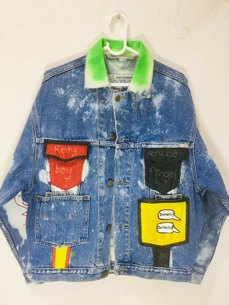 JacketsbyNimi's tweet photo. Yo its Remy Boy!
@heisrema
#SpiderMan #Handpainteddenimjacket #Rema #painting #portrait #ironman #denimjacketart #customizedjean #jeanjacketart #BBNajia #PowerPremiere #WeAreNigerianCreatives https://t.co/zqTPzZu5cj