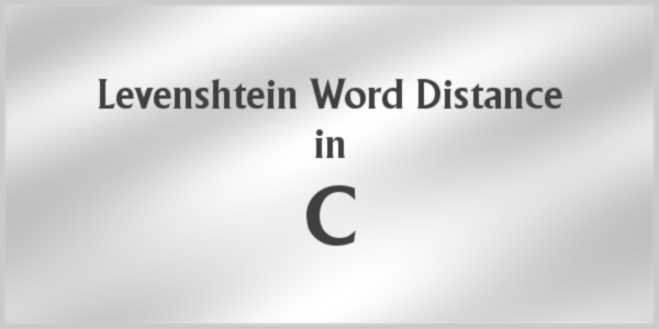 code_in_c's tweet image. Levenshtein Word Distance in C
codedrome.com/levenshtein-wo…
#cprogramming #programming #coding