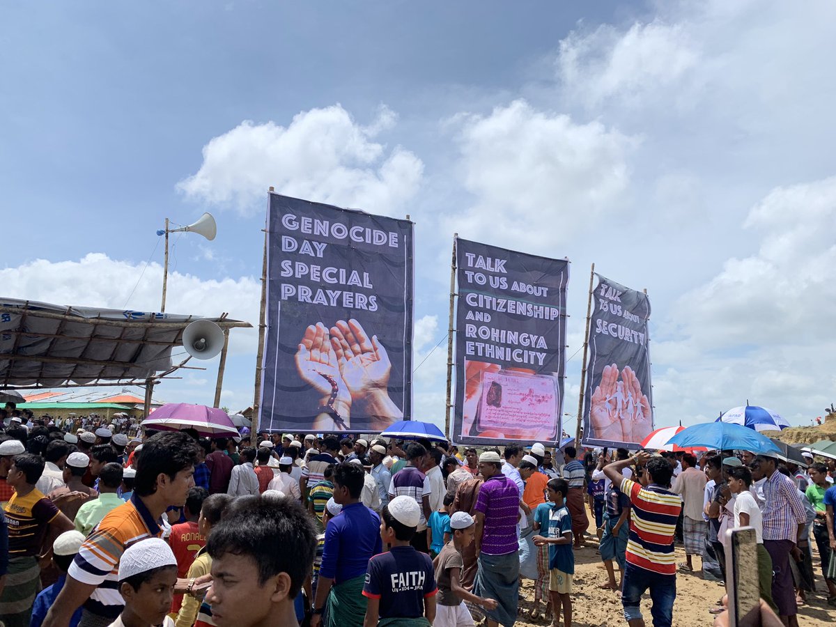 adilsakhawat's tweet photo. #Rohingyas are observing 25th August, marking 2 years since the Myanmar Militaryβs cleansing operations against the Rohingyas, forced them to neighboring #Bangladesh
#Rohingyas asked for dialogues to ensure their #citizenship , #RohingyaEthnicity, #security
#GoingHomeCampaign https://t.co/wY14onbX60