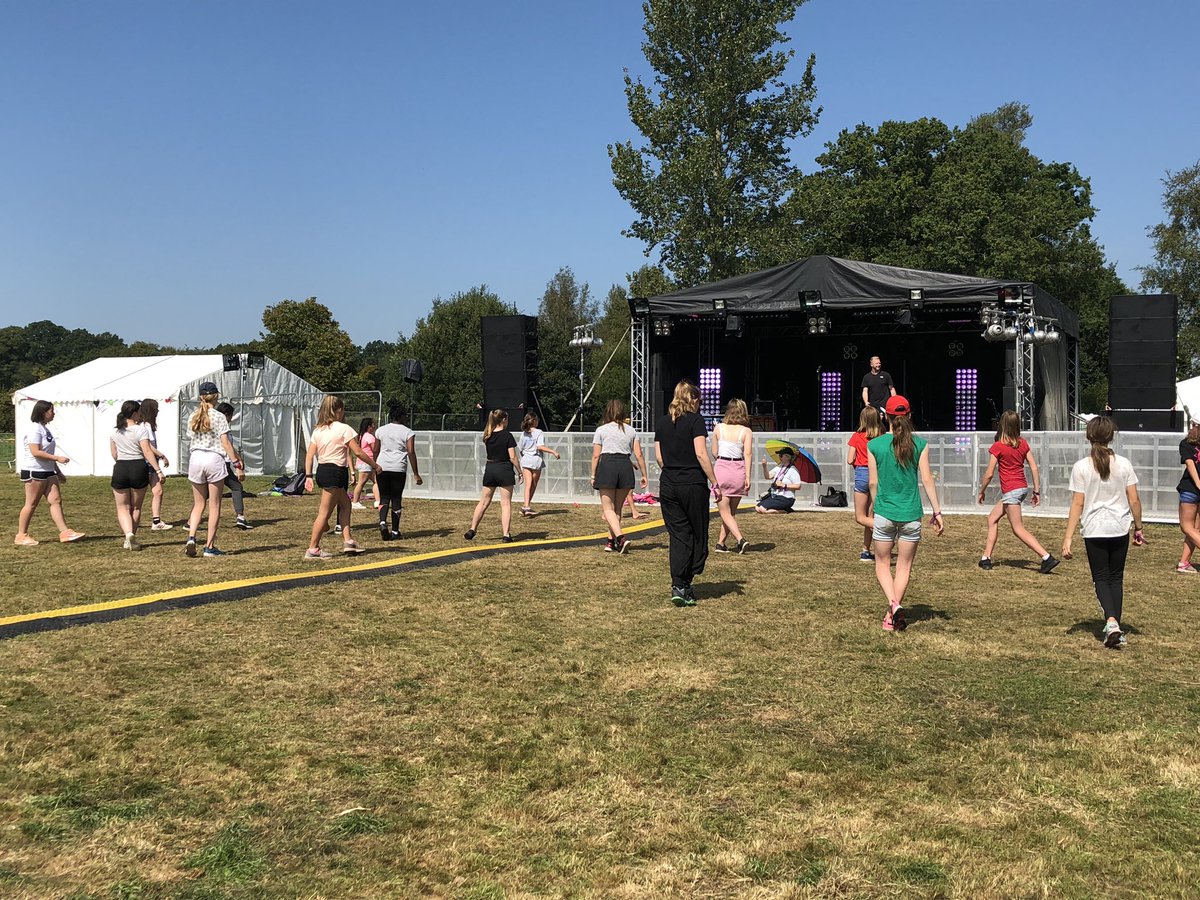 FoxleaseTAC's tweet photo. Girls enjoying the dance class held from the stage earlier.
#WelliesAndWristbands #dancing #eventfield https://t.co/REX8CP4bk7