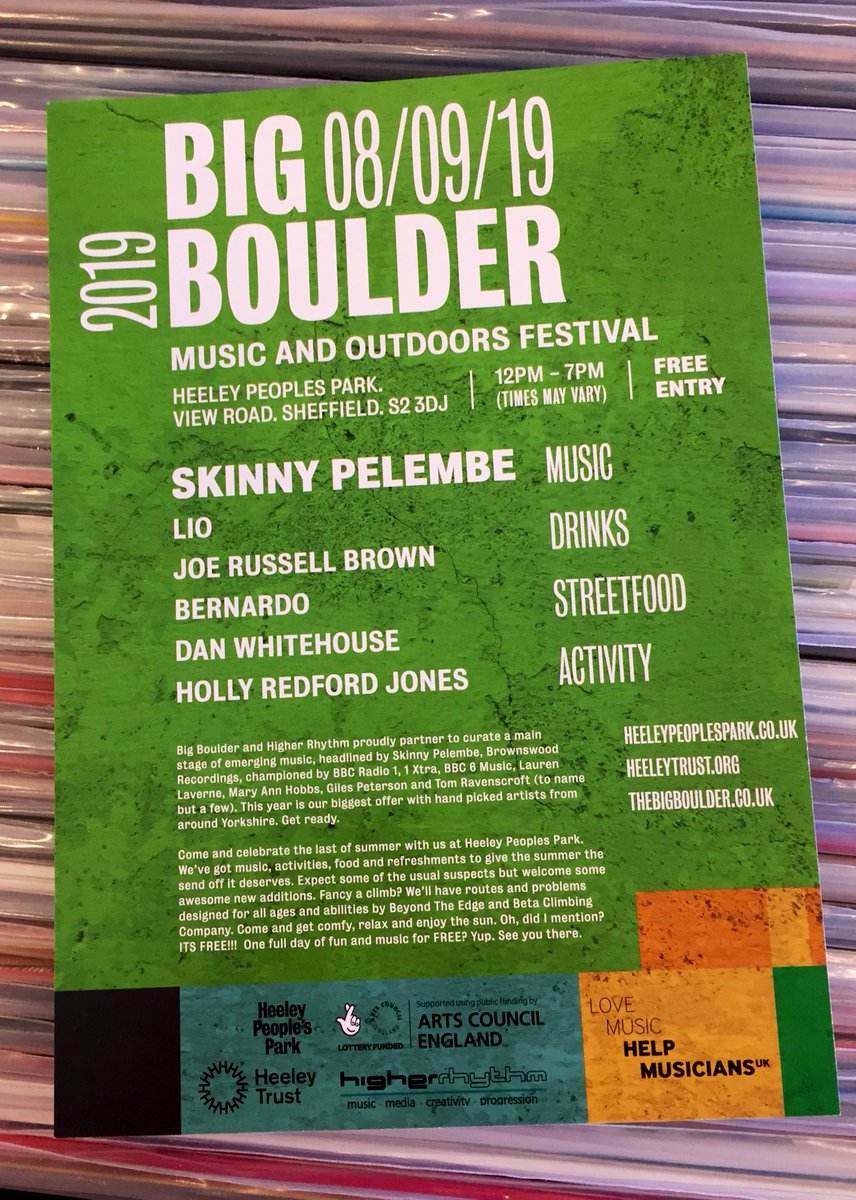 Spinning_Discs's tweet photo. Wowser!
Look at this! @SkinnyPelembe, @liomusicoff and more from the lovely @higher_rhythm #folks @HeeleyTrust #BigBoulder this #September!
We know where we’ll be! https://t.co/UCSF9eTq6z