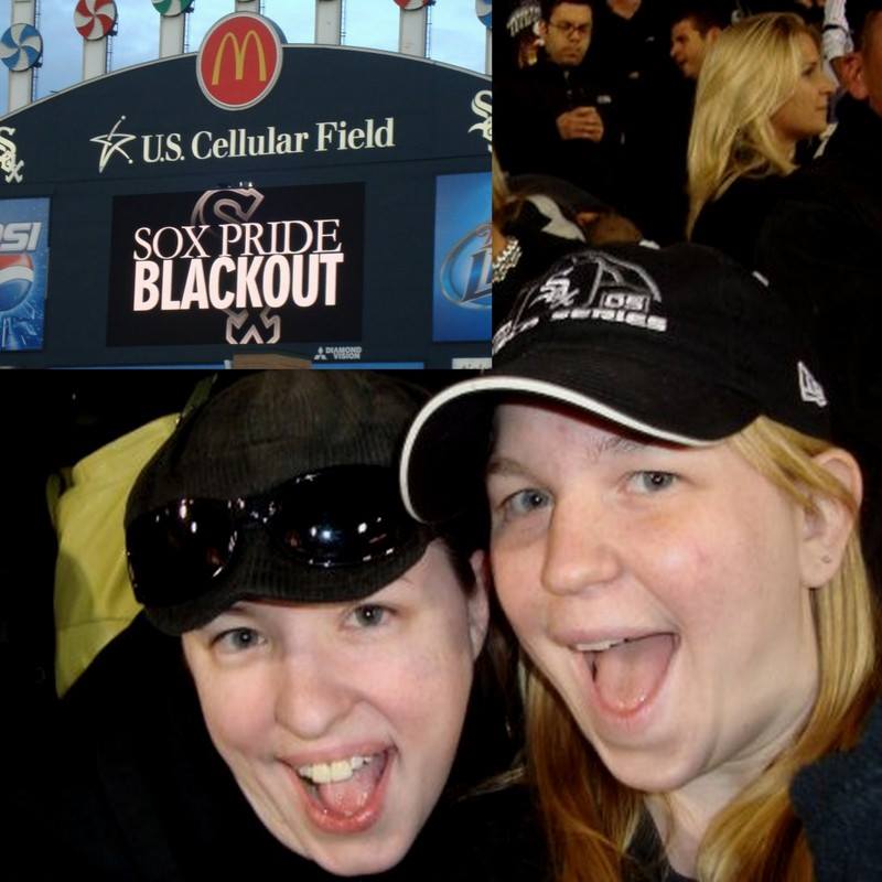 monkees96's tweet photo. Almost there! 1 game away from 900! Fave #WhiteSox game of the streak = The Blackout Game! Atmosphere was just electric! On the edge of my seat with every single pitch! Thome's bomb! Griffey's throw! A.J.'s block! @WWBAD32 's catch! #AuthenticFan #StillStreaking #CountdownTo900 https://t.co/Ac9til9hVY
