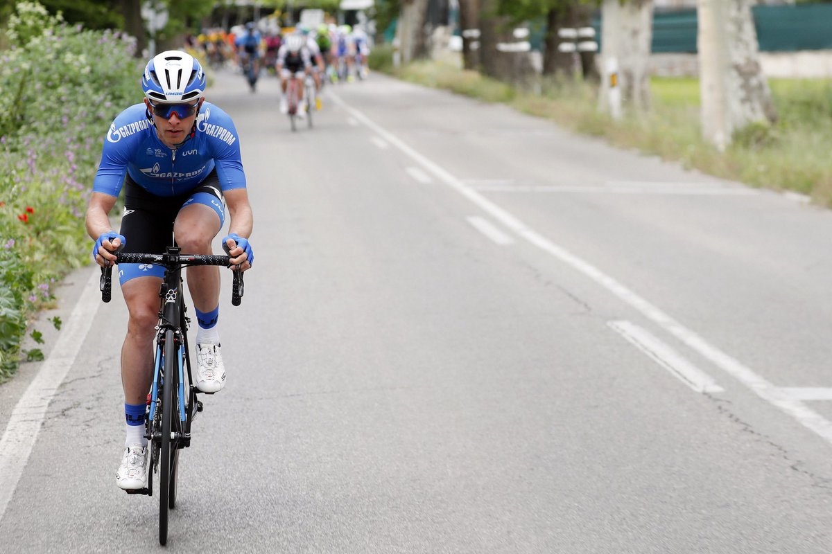 RusveloTeam's tweet photo. Igor Boev is in the breakaway at #CyclassicsHamburg with 10 minutes gap! #RockTheRoyalBlueJersey https://t.co/9lHRt8VT1M