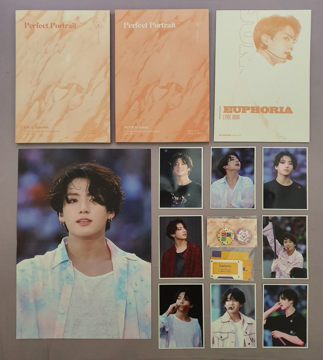kookie_noona_97's tweet photo. This photobook's name summarizes the quality of photos in it. Perfect. No other word can describe the beauty of your craft, @madein1997_jk님. Thank you so much for taking good photos of our #Jungkook. Also, thank you @97kookiejjang for holding the GO for #PerfectPortrait.💜 https://t.co/3YXq3iVtc4