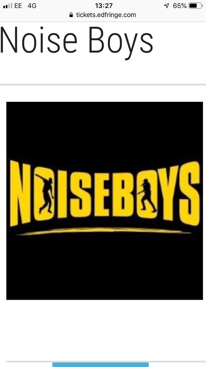 Make some NOISE for the #NoiseBoys At #edfringe -! <a href="/TheScotsman/">The Scotsman</a> 5* review by @KellyApter gets it right - a great blend of tap dance, rap narration, beatbox non-verbal sounds and music. Last show tonight. @TheNoiseBoys1