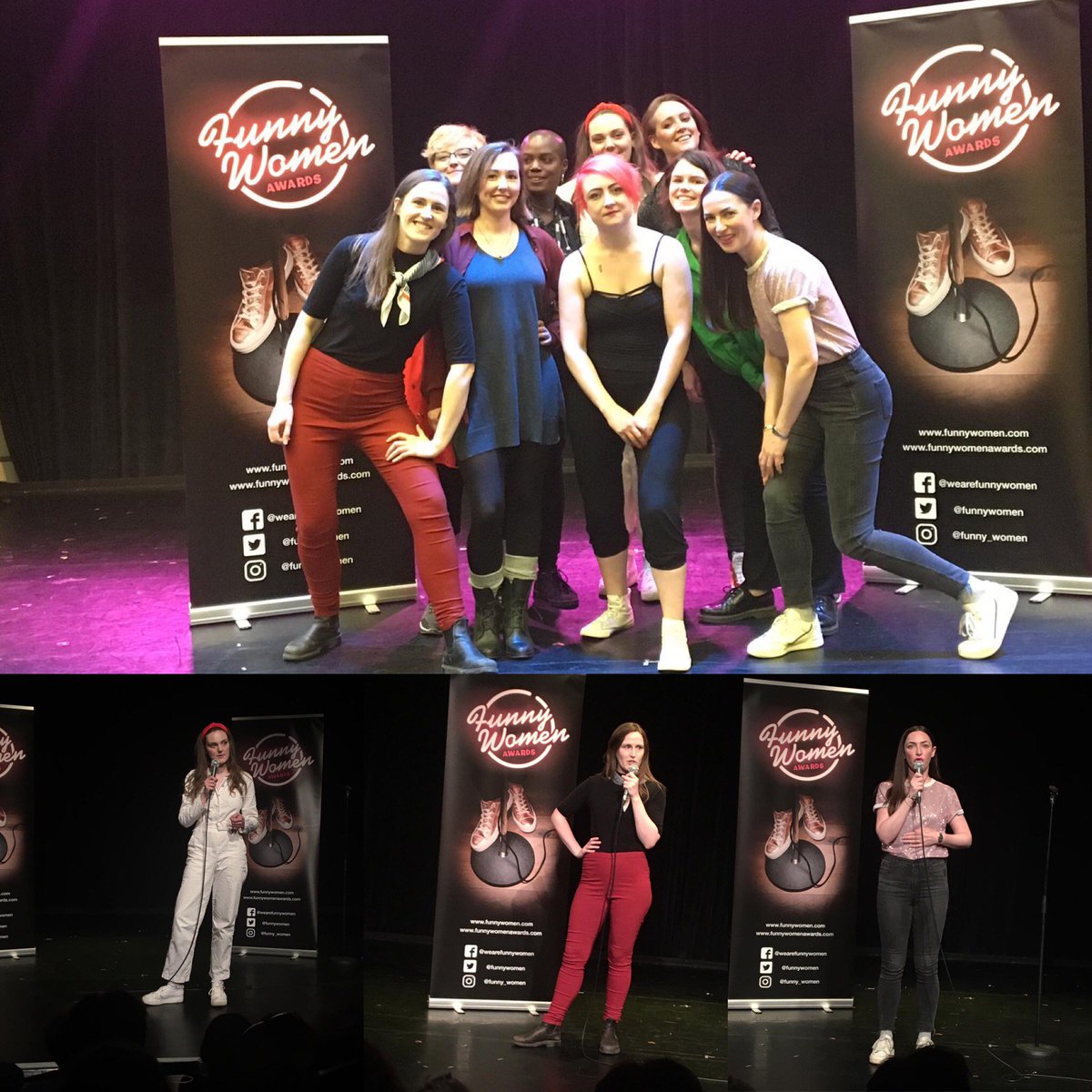 funnywomen's tweet photo. Awesome time at @edfringe Seeing shows - find reviews on our website! Amazing Funny Women on the Fringe showcases! Our last #FWAwards2019 semi-final! 
We have 6 more finalists to announce for our awards Grand Final at @bloomstheatre 19th September!

https://t.co/xynqNRbBpX https://t.co/FsEICMGLqb